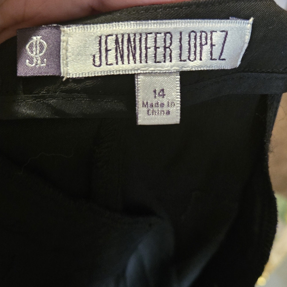 Jennifer Lopez Beautiful Black Draped Front Trousers Sz14 NWT - Picture 6 of 6